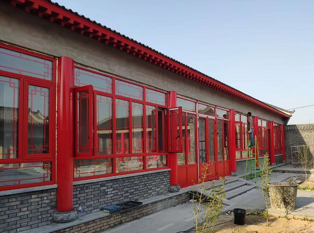 铝合金中式仿古住宅门窗