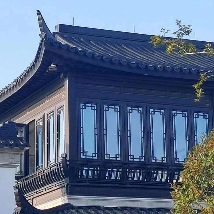 仿古花格门窗