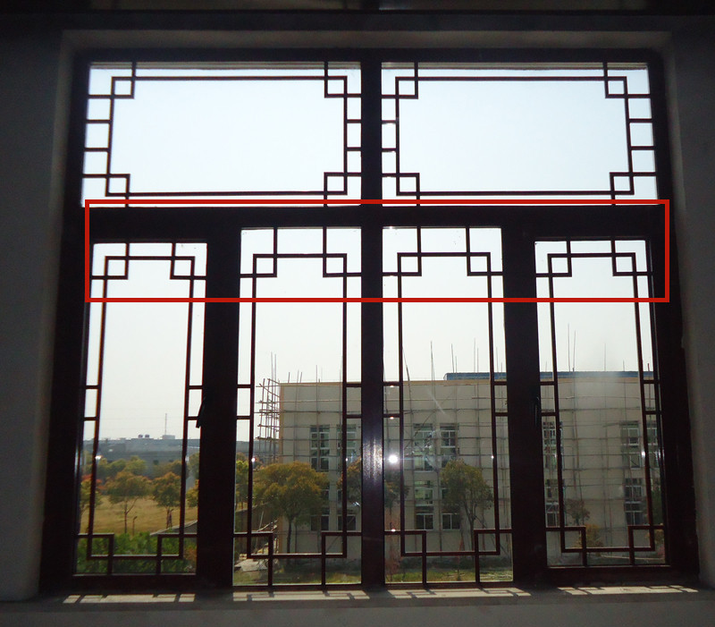仿古花格门窗