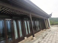 南京仿古建中式门窗，铝合金复古门窗厂「冠墅